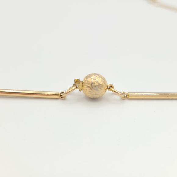 Long Gold Vintage Necklace - Picture 8 of 9